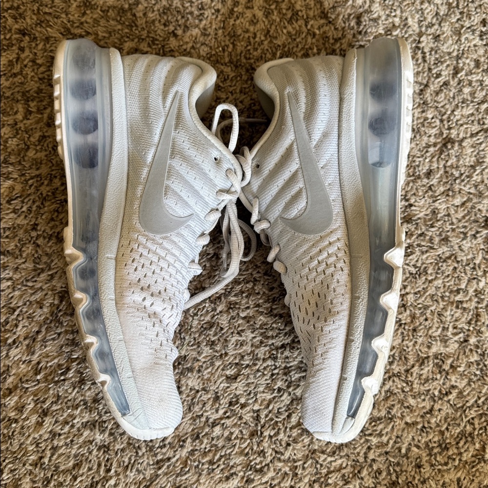 Nike Air Max Women’s 8 2017 Pure Platinum Grey Running Athletic Sneaker‎ Shoes - Picture 5 of 8